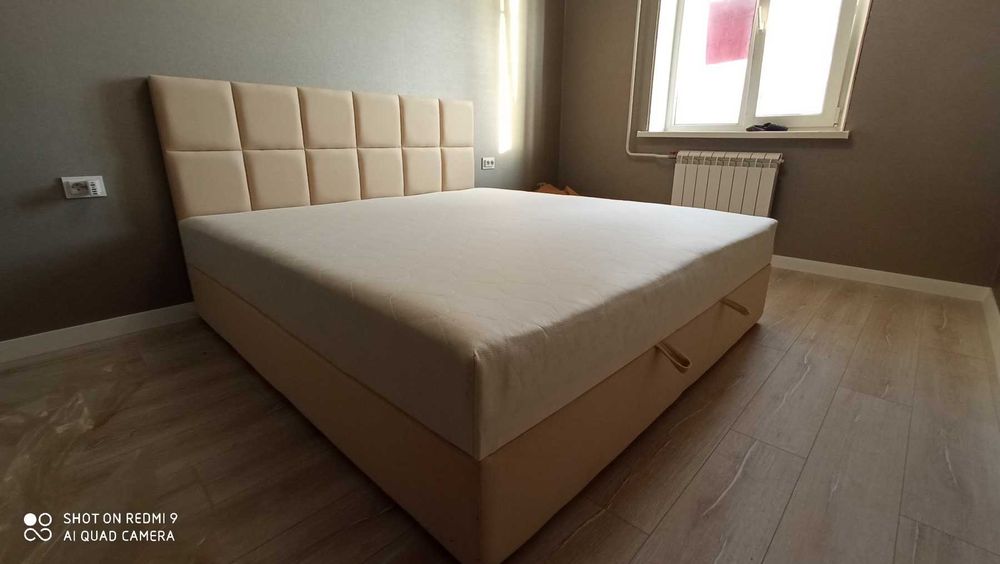 Кровать с матрасом Джол пепельный. Готовые и под Заказ Ліжко. Доставка