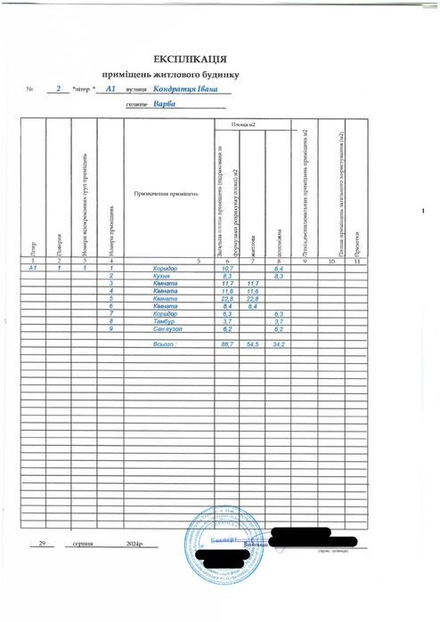 Будинок у центрі селища Варва Прилуцького району Чернігівської області