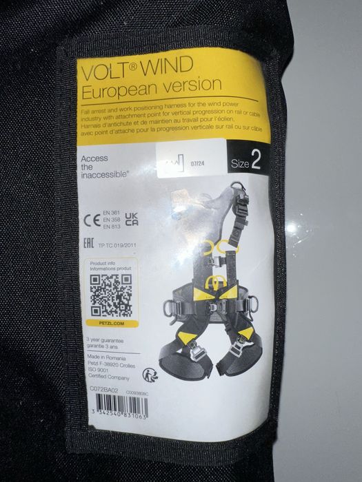 Uprząż petzl volt wind european version - OKAZJA !!
