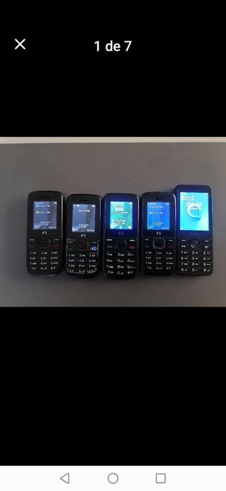 Lote 4 telemóveis todos a funcionar usados