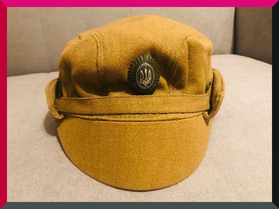 Stara czapka wojskowa - wojska ukraińskie. Rozmiar 55