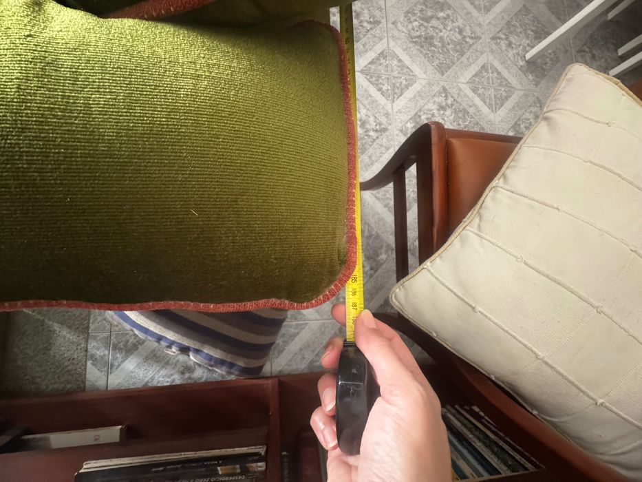 Sofá em veludo verde