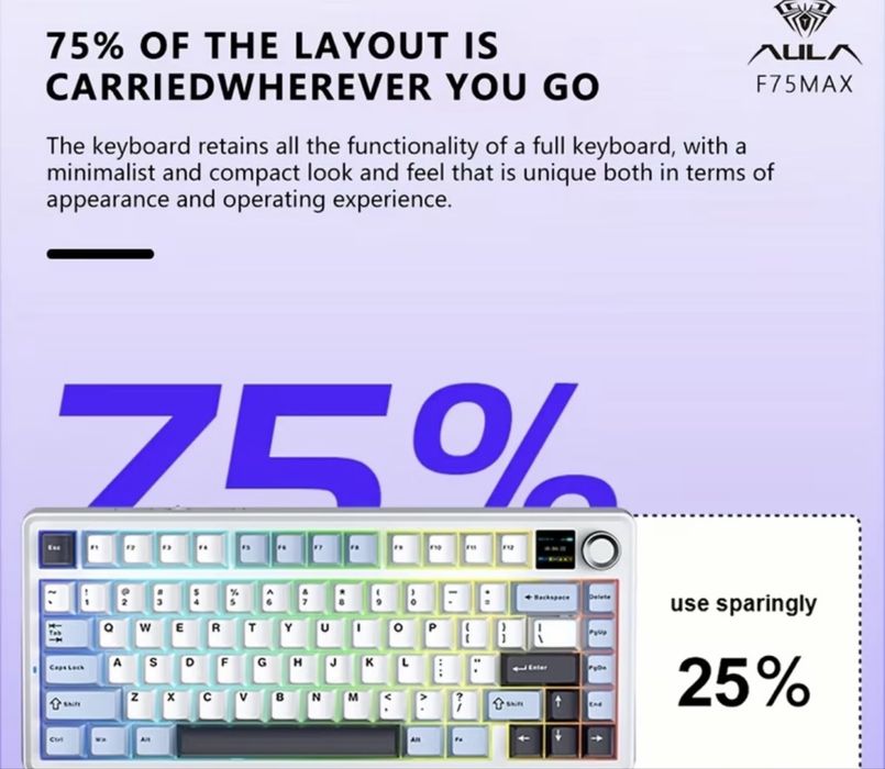 Aula f75 max ( ігрова клавіатура )