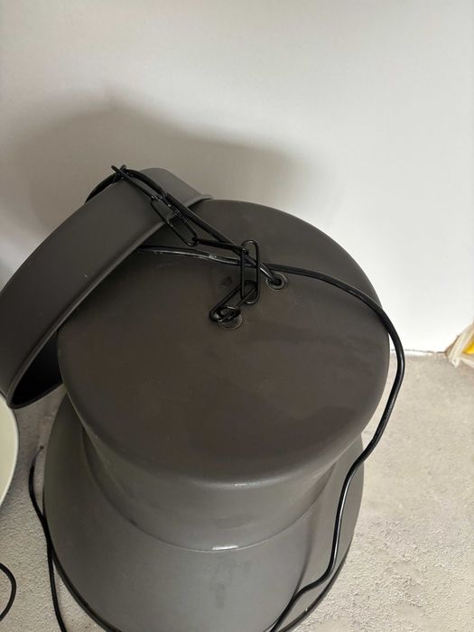 2 lampy loftowe sufitowe ciemno-szare