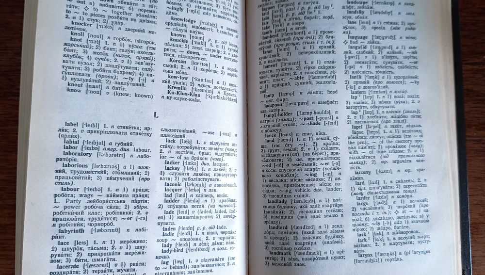Словник англійсько-український та українсько-англійський.