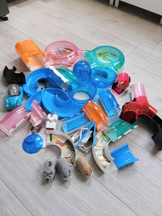 Zhu zhu pets chomik mega zestaw 3 chomiki auto