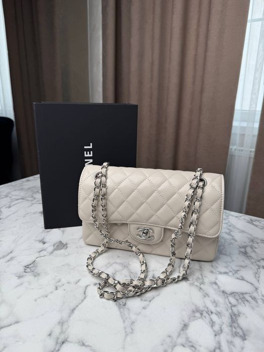 Chanel Classic 23 Flap / жіноча шкіряна сумочка / сумочка Шанель