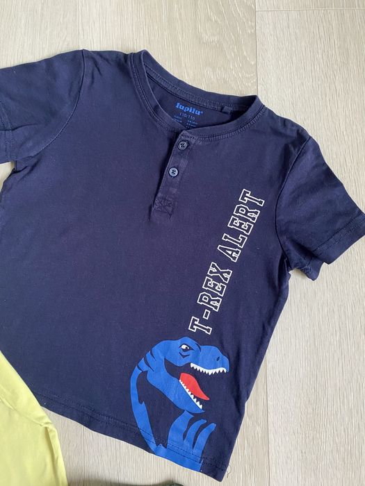 T-shirty koszulki chłopięce Jurassic World dinozaury t-rex 110