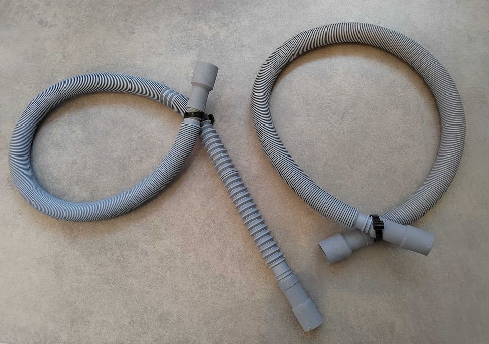 2 x wąż odpływowy spustowy do prali/zmywarki