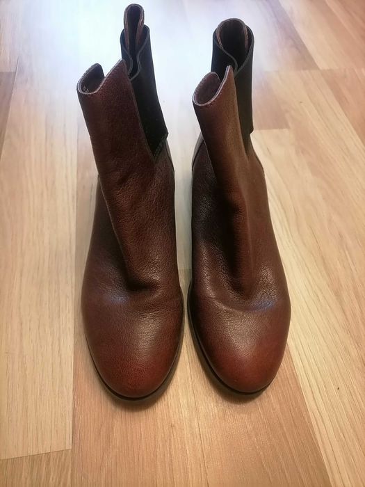 Bordowe botki clarks 41