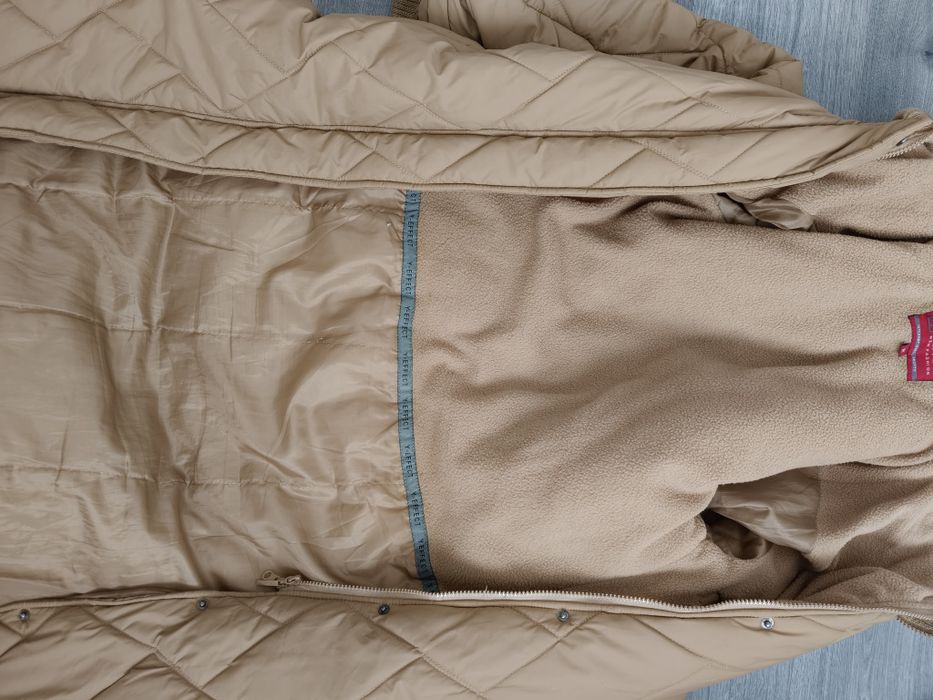 Płaszcz pikowany Camel oversized Coat Casual R.M/L