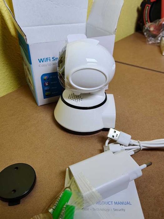 Câmara Vigilância WiFi Smart Net Q3S 720P PTZ – Nova na Caixa