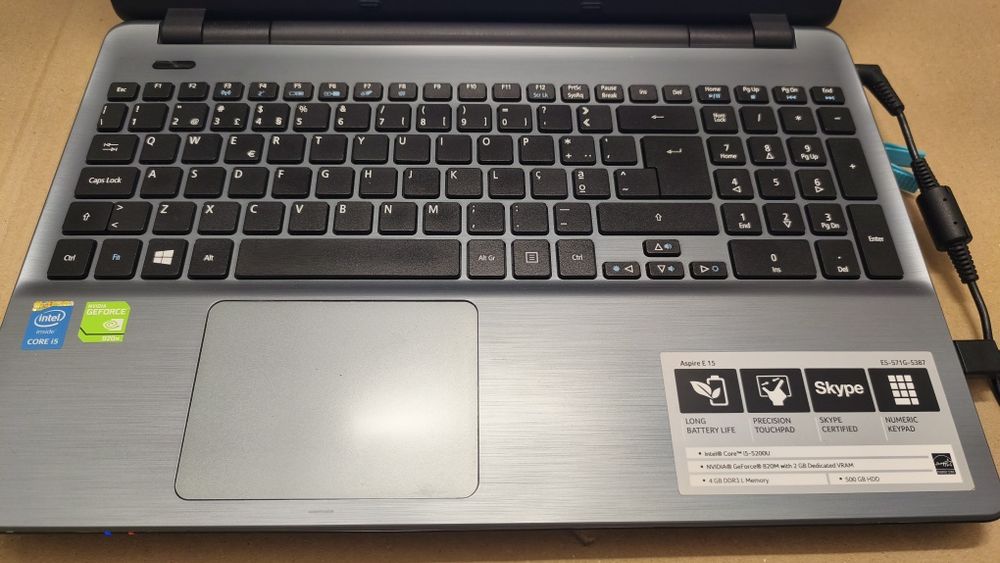 Acer Aspire e-15 I5 480 SSD W11