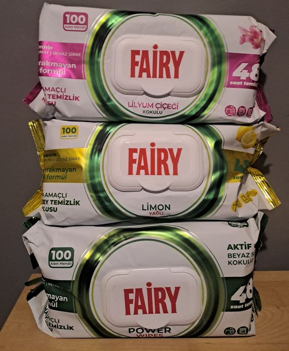 Chusteczki Fairy 100 sztuk