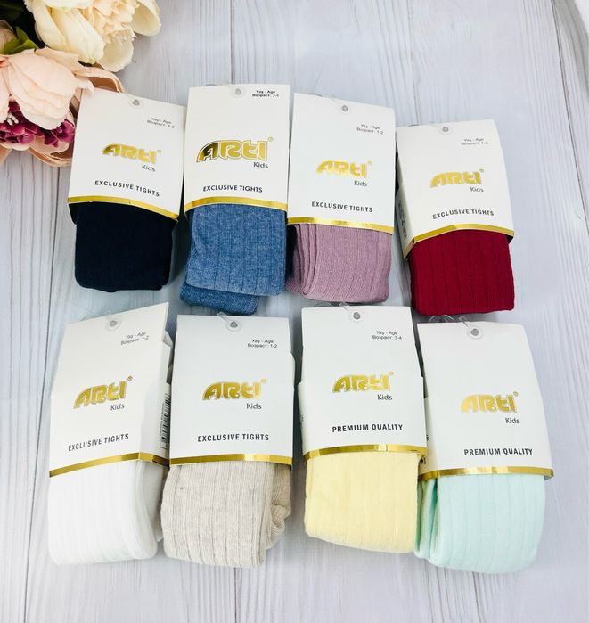 Однотонные колготки детские для девочки Турция Arty, Katamino, Belino
