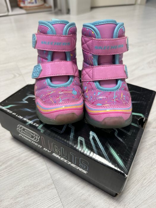 Дитячі зимові чоботи Skechers S-Lights 23 розмір