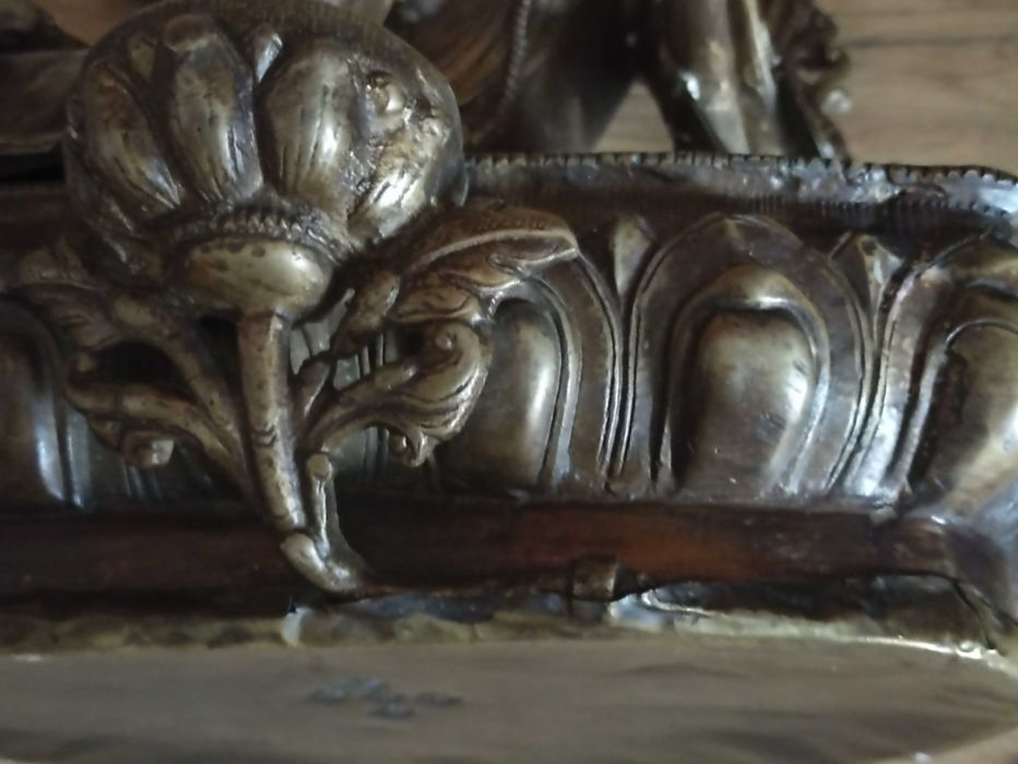 Figura Bogini BIAŁA TARA stara zabytkowa ręcznie robiona