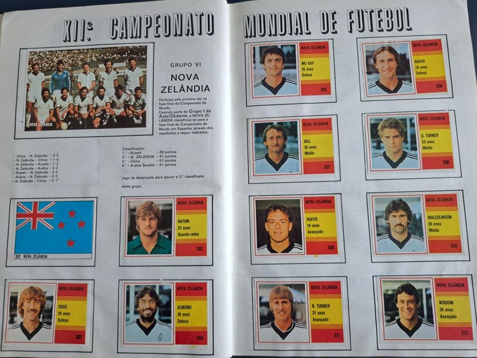 Caderneta Futebol Xll campeonato do Mundo (Espanha 82 )
