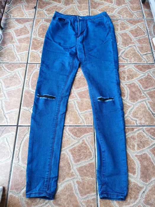 Spodnie skinny przetarcia M goodies