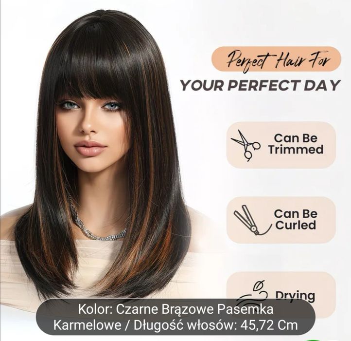 Peruka z pasemkami