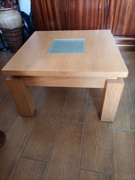 Mesa de centro quadrada 60 cm altura 36 cm