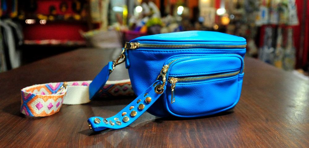 Bolsa de cintura em pele PU