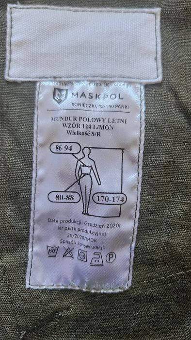 Mundur wojskowy wzór 124 L/MON