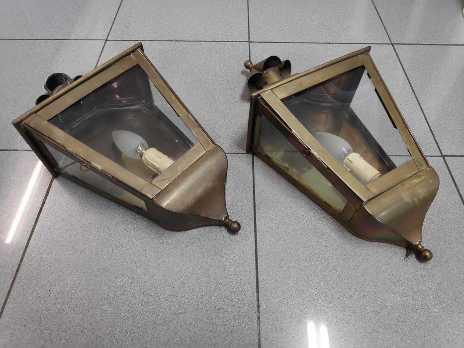 2 Lanternas/candeeiros de parede