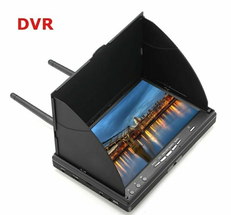 Монітор 7 дюймів FPV  LCD5802S 5.8G 40CH + 1.2 на  9 СН DVR
