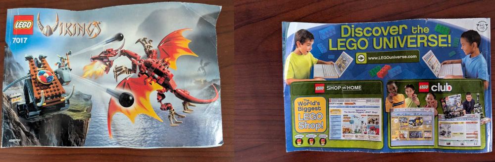 Lego 7017 Katapulta Wikingów ze Smokiem