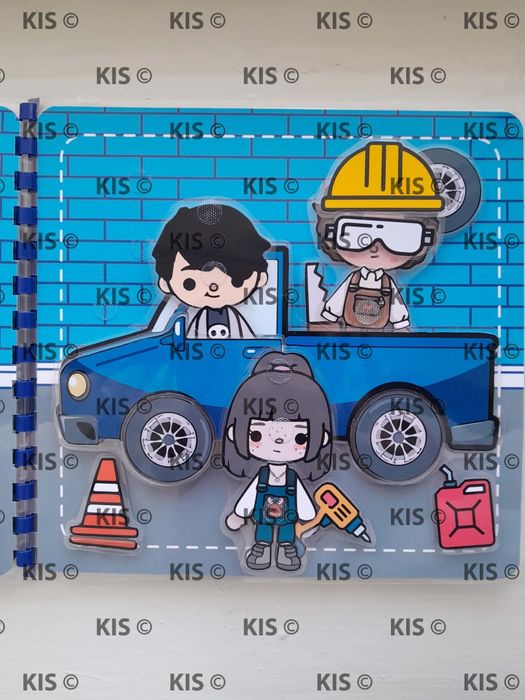 Тока бока для хлопців, альбом гра на липучках ,Toca Boca for boys