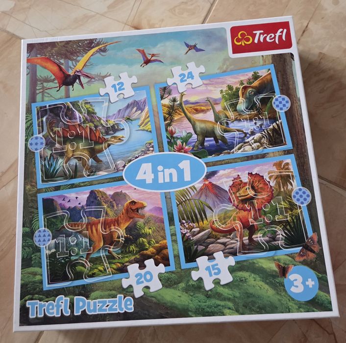 Puzzle Trefl, 4w1, wiek 3+