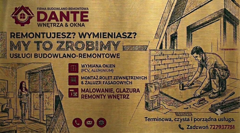 Remonty, wykończenia, garaże.