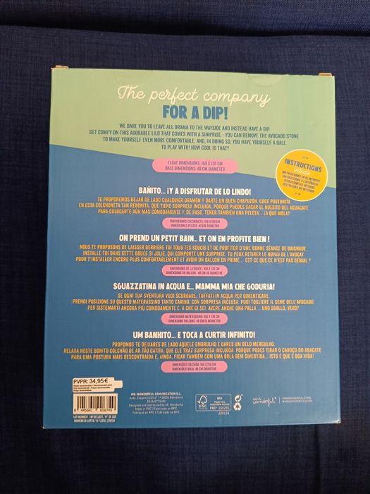 Vendo colchão de praia grande da Mr. Wonderful - NOVO