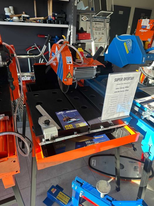 Piła przecinarka stołowa kątowa Norton Clipper CM 351 do kostki betonu