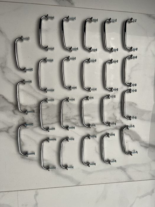 Uchwyt uchwyty rączki do mebli ikea eneryda kolor srebrny chrom 23szt