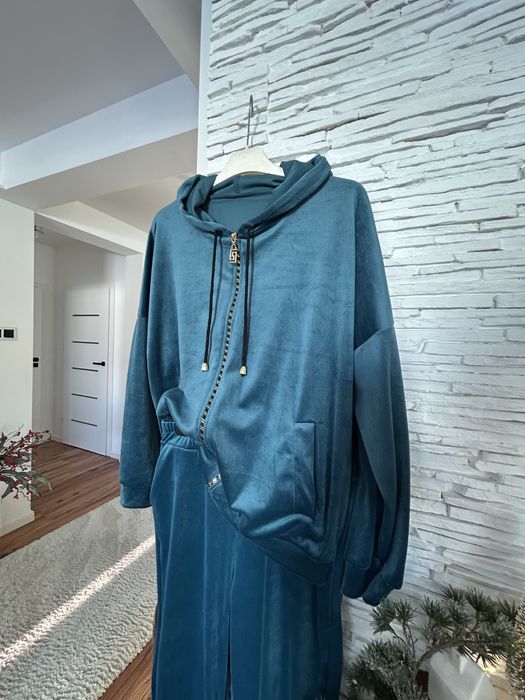 Dres damski S M L XL komplet dresowy rozpinanydamskie dresy z kapturem