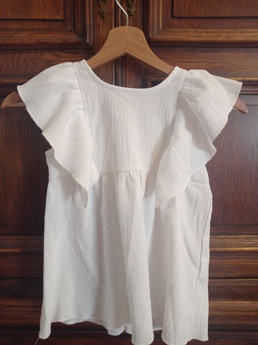 Elegancka biała bluzka dziewczęca 116 Cool club