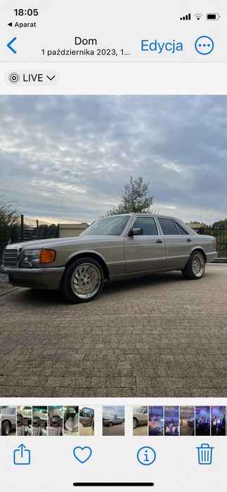 Mercedes-Benz Klasa S Mercedes W126 , 4.2 benzyna V8