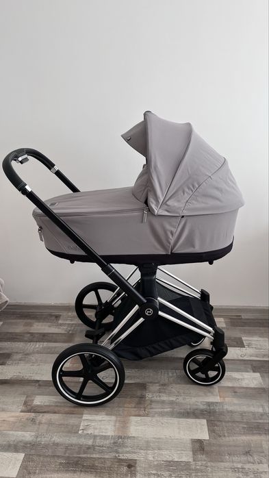 Cybex Priam 4.0 коляска 2 в 1 Mirage Grey шасі Chrome Black