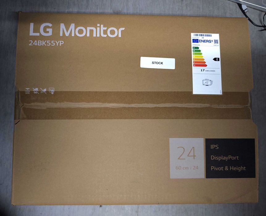 Monitor LG 24'' IPS (24BK55YP) Pivot/Ajustável - Novo em Caixa
