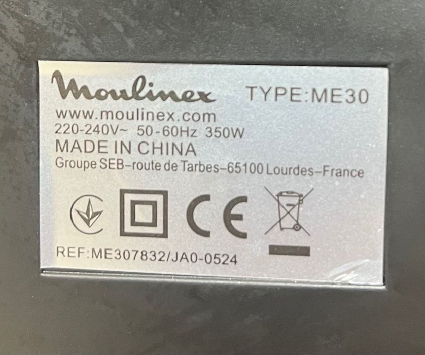 Moulinex ME307832 М'ясорубка 1600Вт Соковижималка Насадки