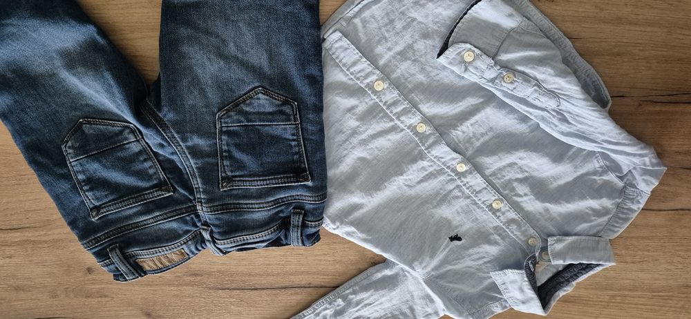 Koszula i jeansy 98-104