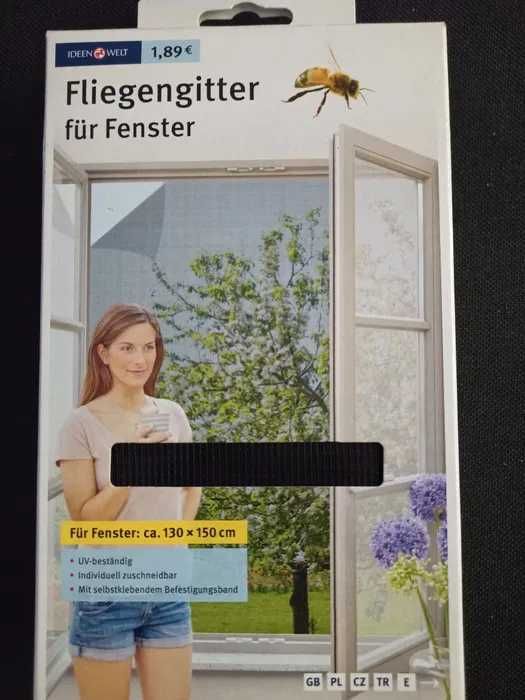 moskitiera na okno 130X150 cm