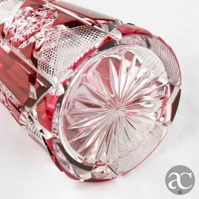 Garrafa cristal para licor Val Saint-Lambert, Art Déco - Estilo Eiffel