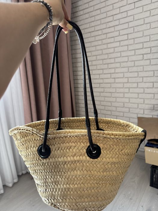 Сумка з рафіі Massimo Dutti