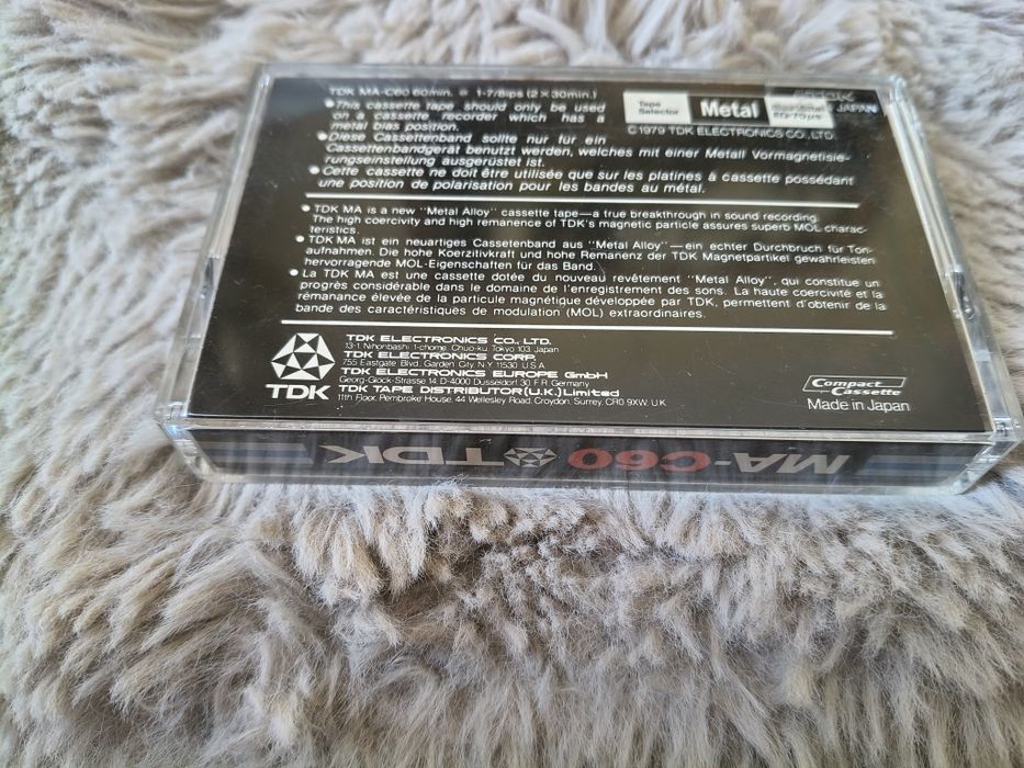 TDK-C 60 Metal otwarta.