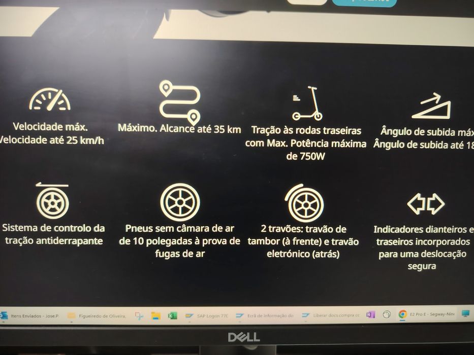 Trotinete  eléctrica  Segway