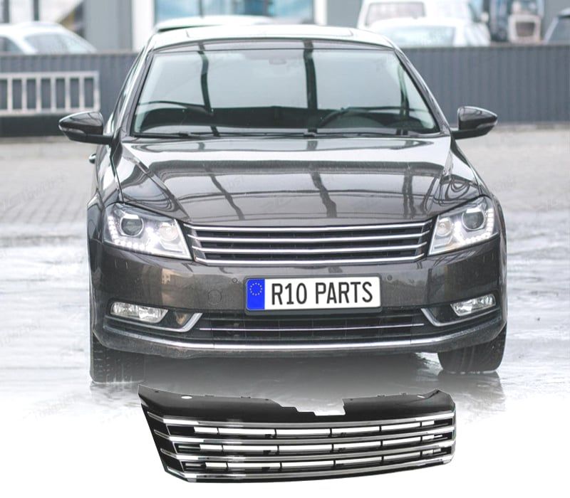 GRELHA FRONTAL VOLKSWAGEN VW PASSAT LIM. KOMBI 10-14 PRETO CROMADO