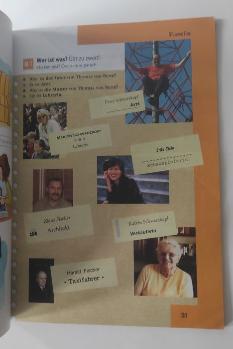 Książki do niemieckiego (Kompass 3, und so weiter, aha!, Hier und da)